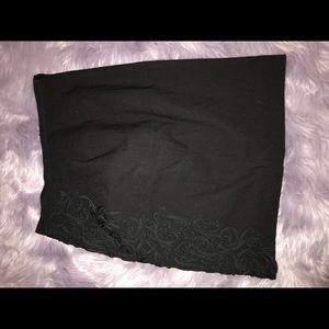 Black Patterned skirt . From H&M